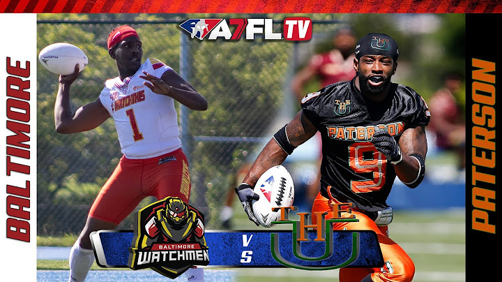 A7FL sports broadcast graphic, part of the SEEEN Creator Network
